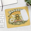 Blessed Bienen Mousepad – Blumen & Natur Design – Mousepad von Kalabula, 23,2 × 19,4 cm