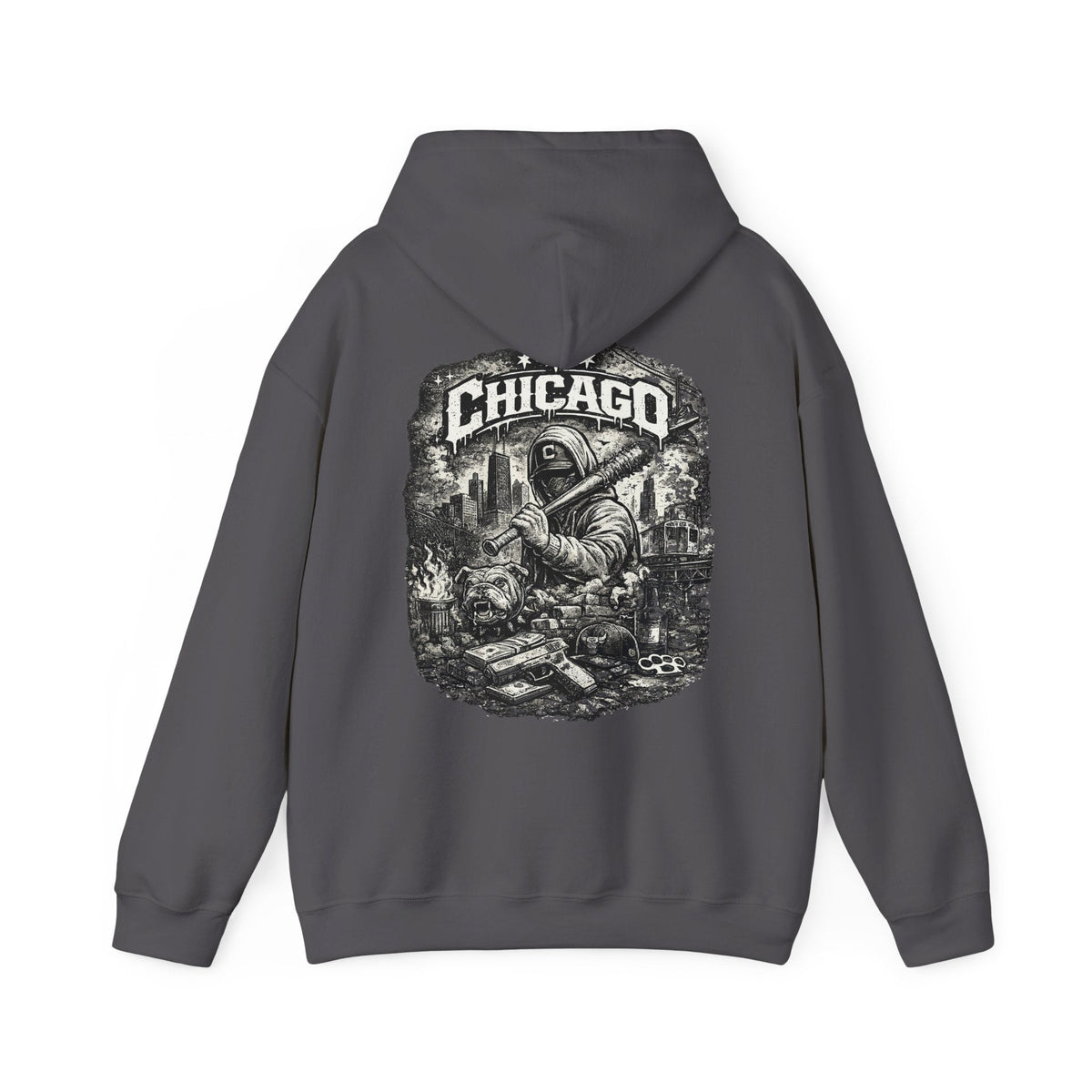 Chicago Streetwear Hoodie Hoodie mit Grafik – Kalabula