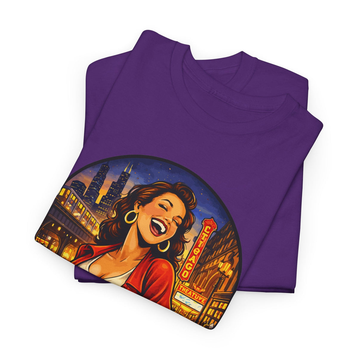 Chicago Skyline T-Shirt – Vintage Retro-Stadt Grafik-T-Shirt
