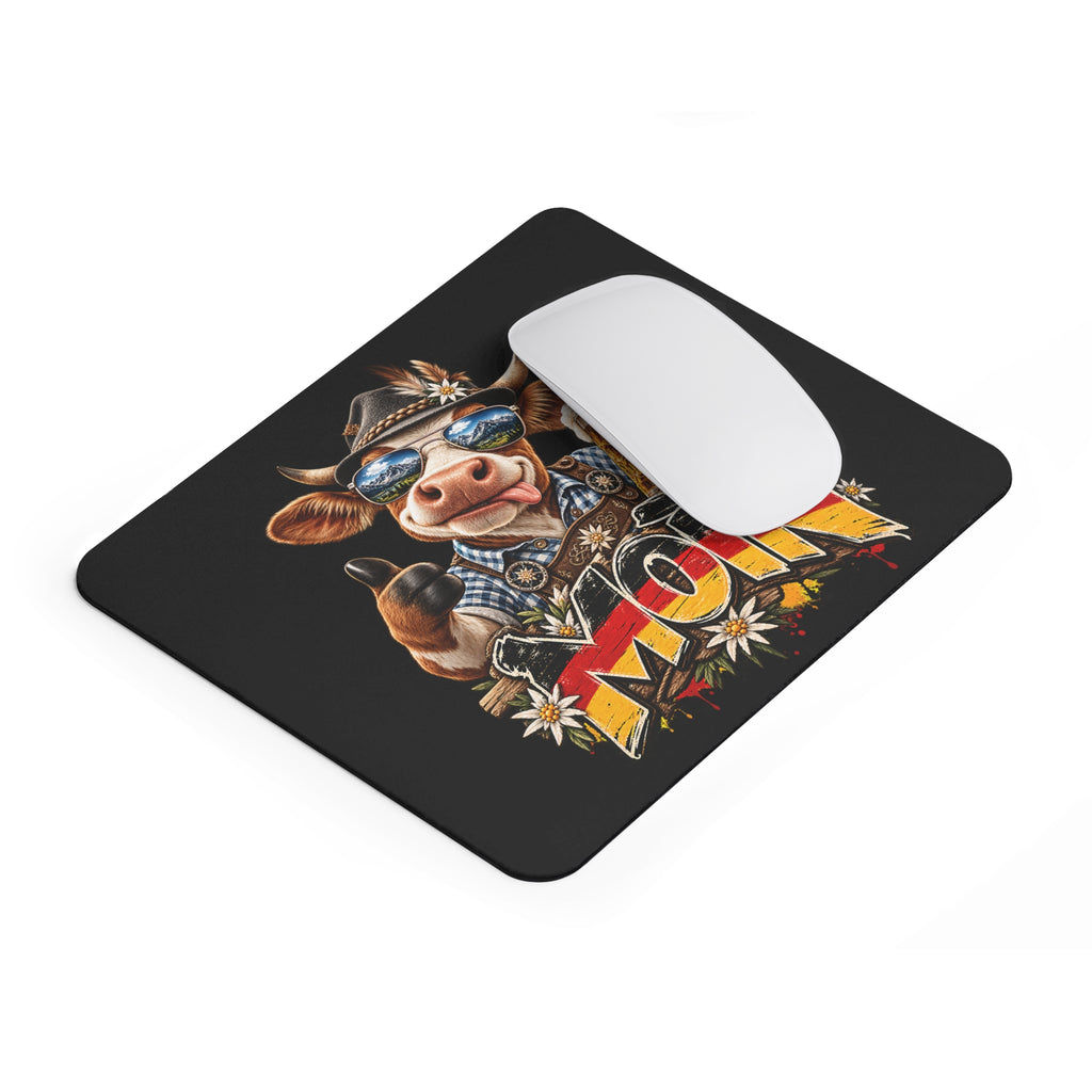 Moin Mousepad – Lustige Kuh mit Bier