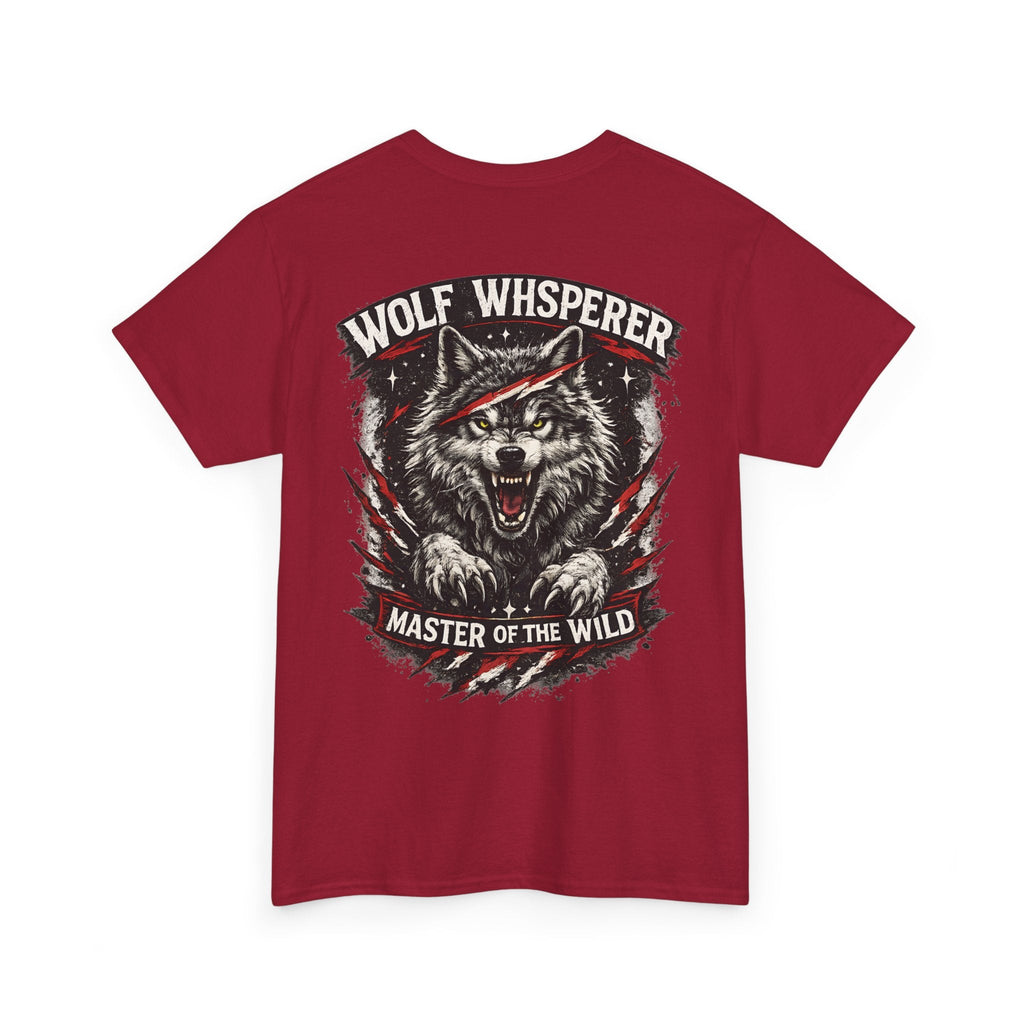 Wolf Biker T-Shirt – „Wolf Whisperer“ Alpha-Wolf Grafik-T-Shirt