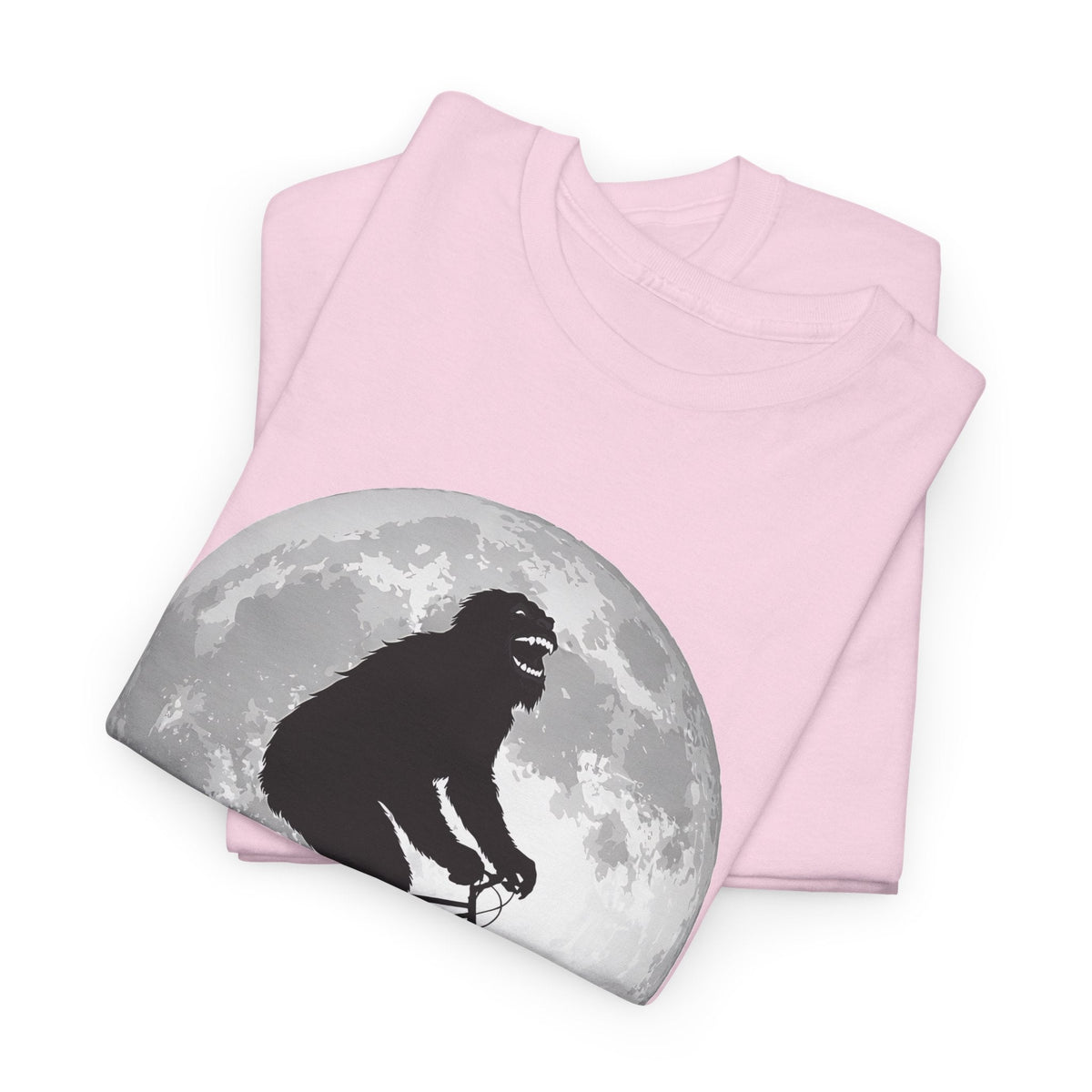 Bigfoot Bicycle T-Shirt – Mond & Natur-Abenteuer Grafik-T-Shirt
