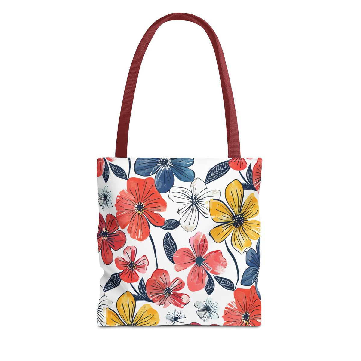 Bunte Blumen Stofftasche – Florales Sommer Design