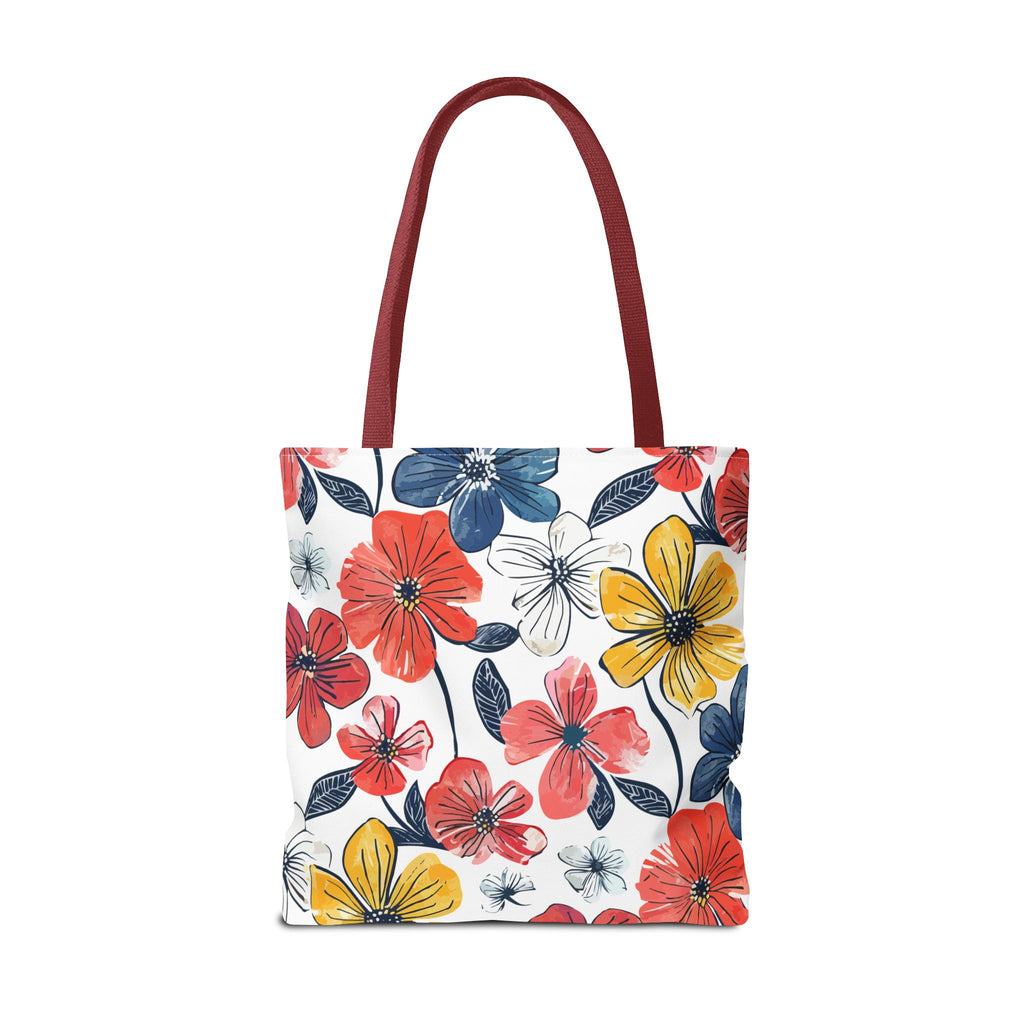 Bunte Blumen Stofftasche – Florales Sommer Design