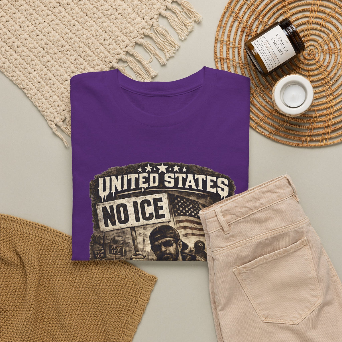 No ICE T-Shirt – USA Statement Streetwear Grafik-T-Shirt