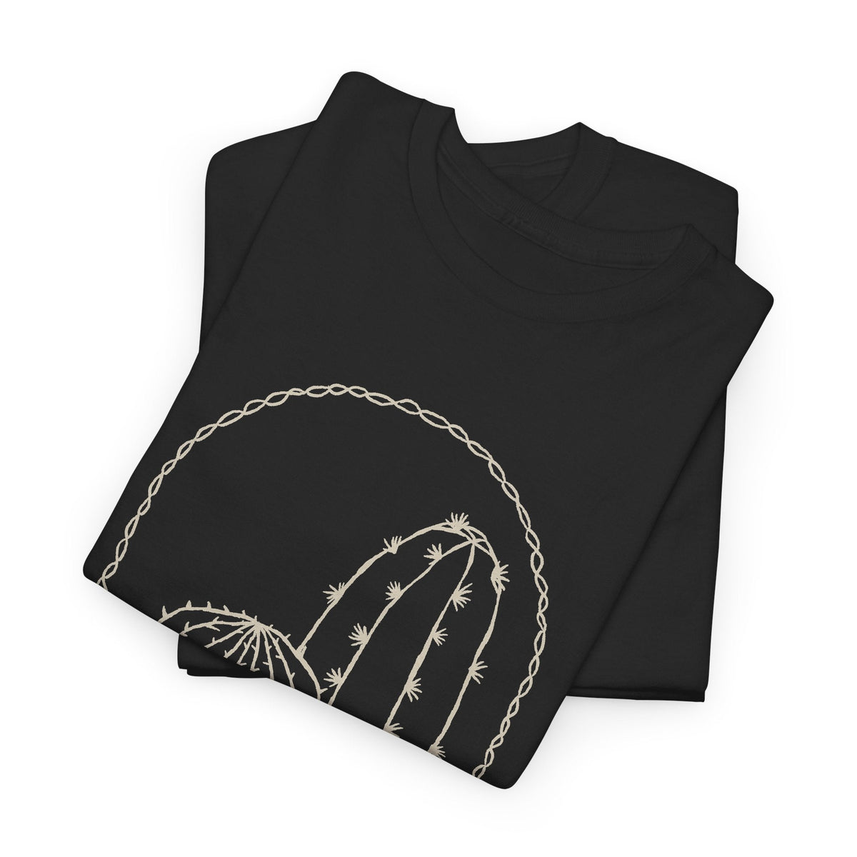 Minimal Cactus T-Shirt – Wüsten-Line-Art Unisex Grafik-T-Shirt