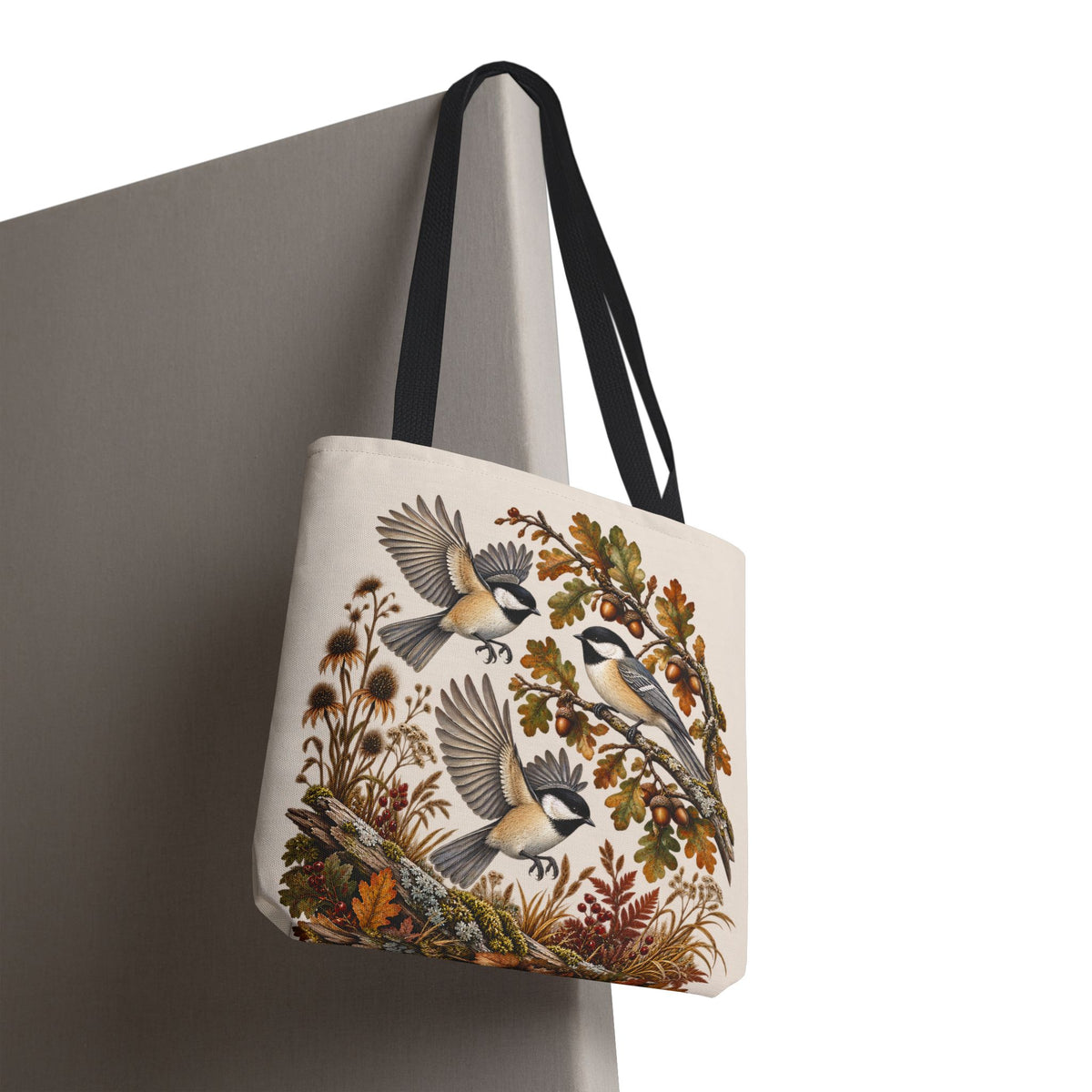 Vogel Stofftasche – Vintage Meisen & Naturmotiv Einkaufstasche