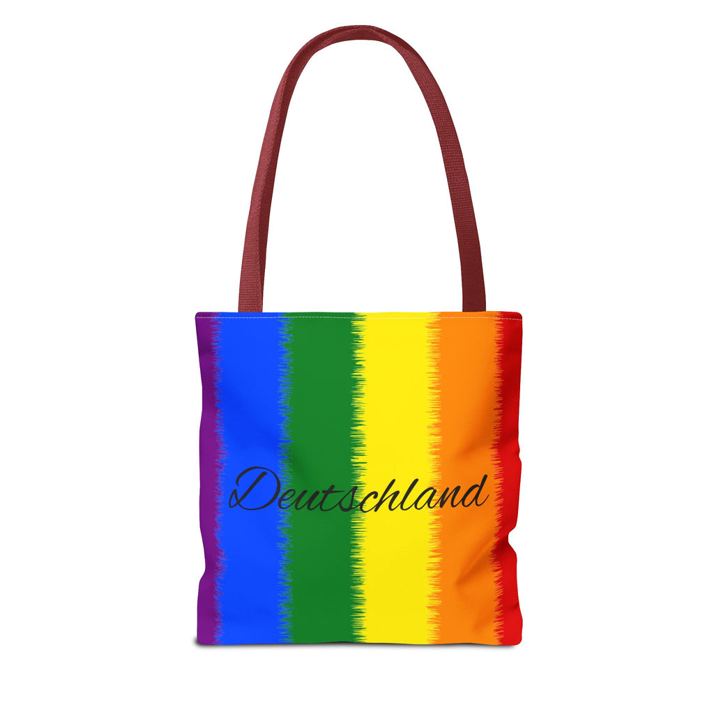 Deutschland Stofftasche – Buntes Regenbogen Design