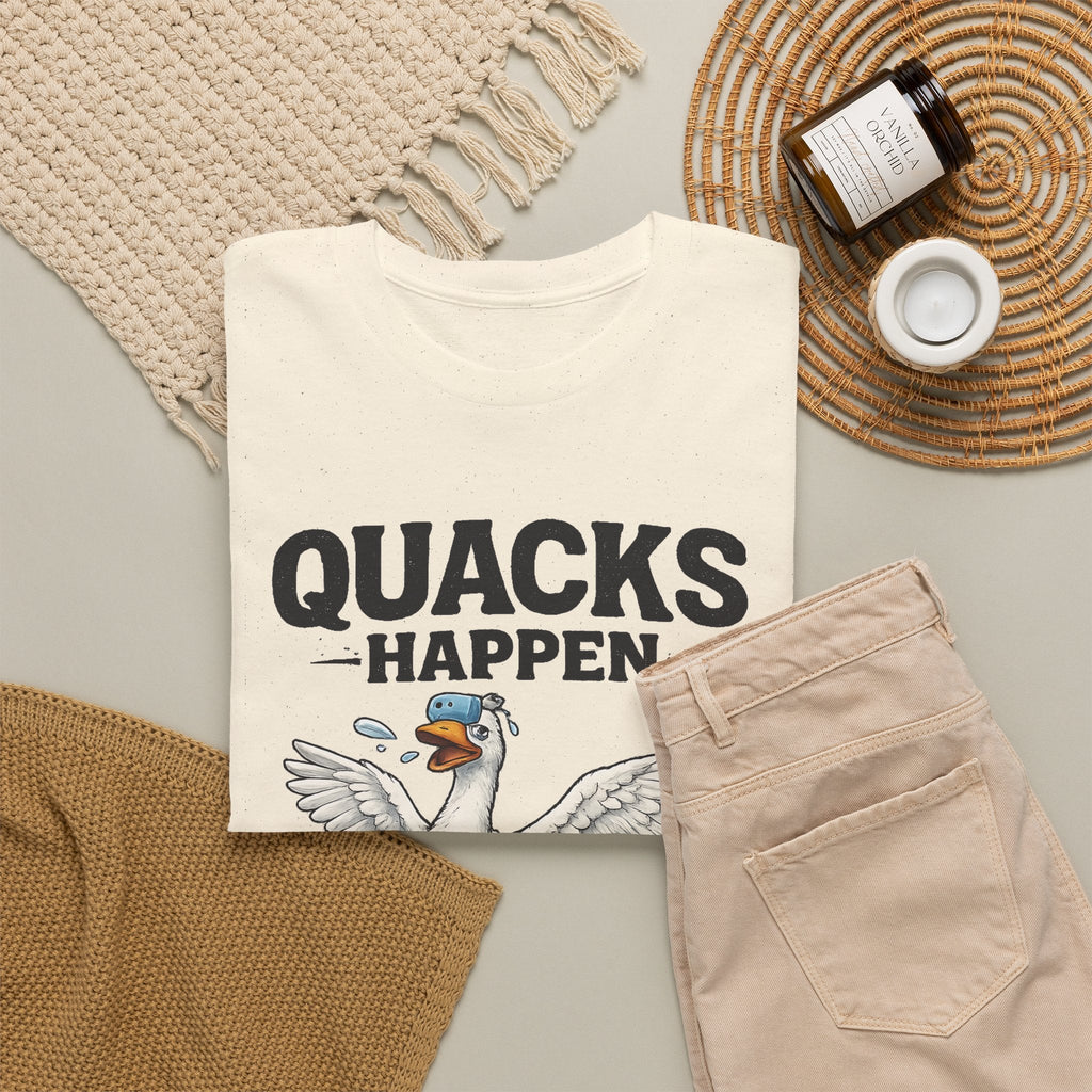 “Quacks Happen” Diabetes T-Shirt – Lustige Diabetes-Ente Grafik-T-Shirt