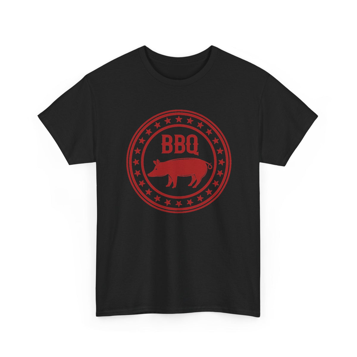 BBQ Pig T-Shirt – Vintage Red Barbecue & Grill Grafik-T-Shirt