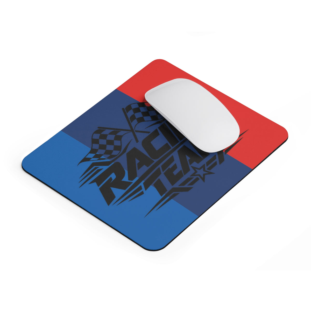 Racing Team Mousepad – Motorsport Design in Blau & Rot