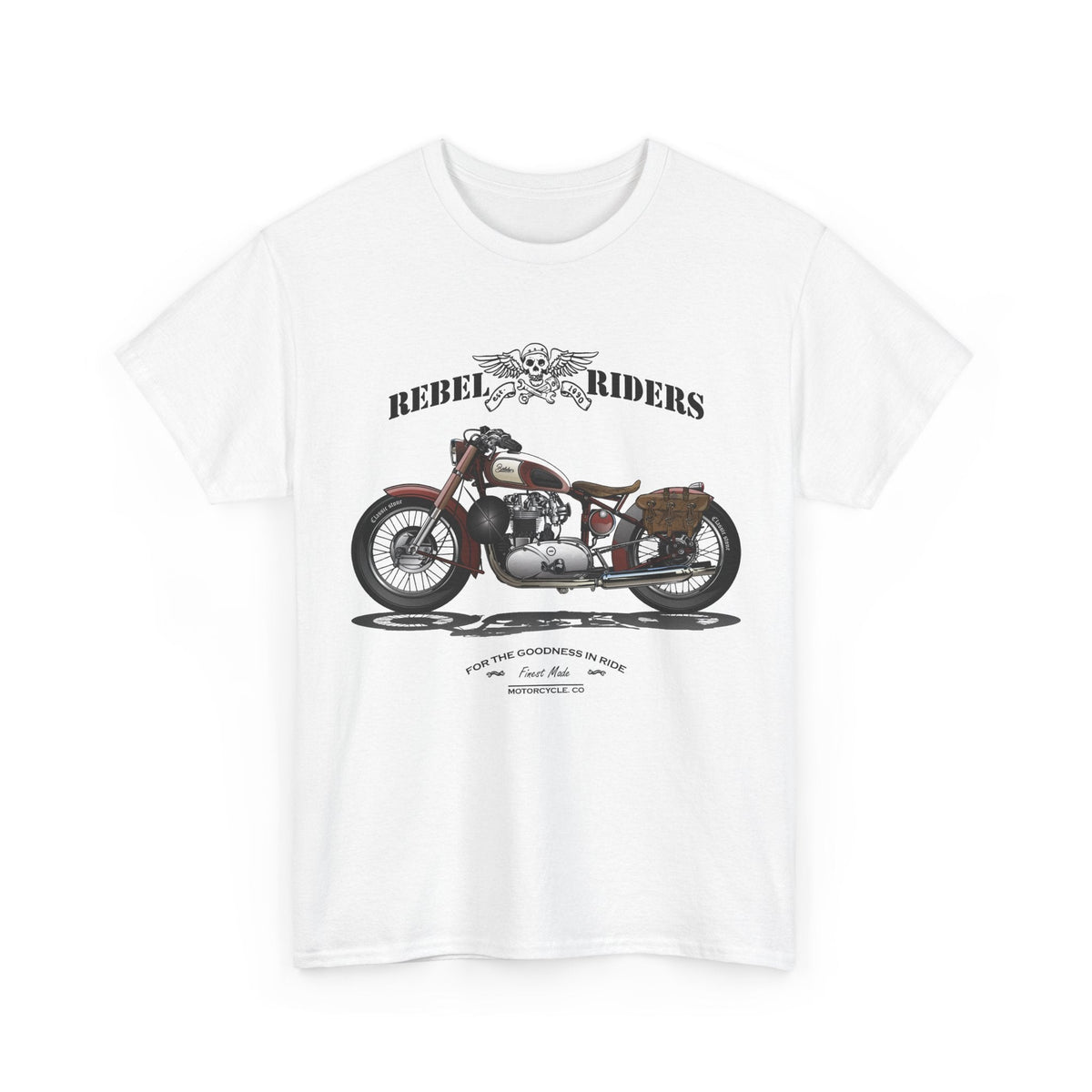 Rebel Riders T-Shirt – Vintage Motorrad & Biker Grafik-T-Shirt