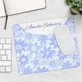 Personalisiertes Blumen Mousepad mit Name – Florales Design – Mousepad von Kalabula, 23,2 × 19,4 cm