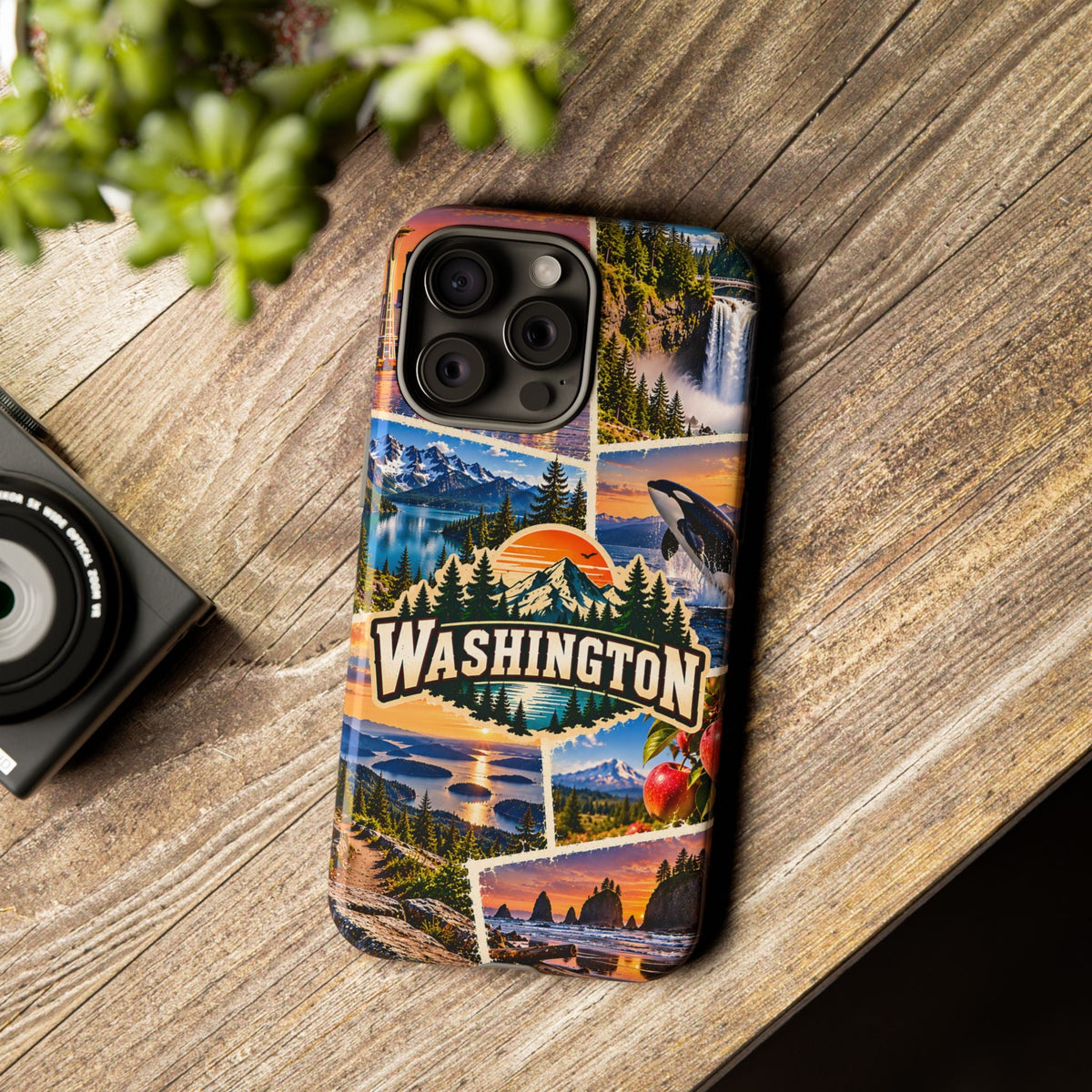 Washington State Robuste Handyhülle – Pacific-Northwest-Collage