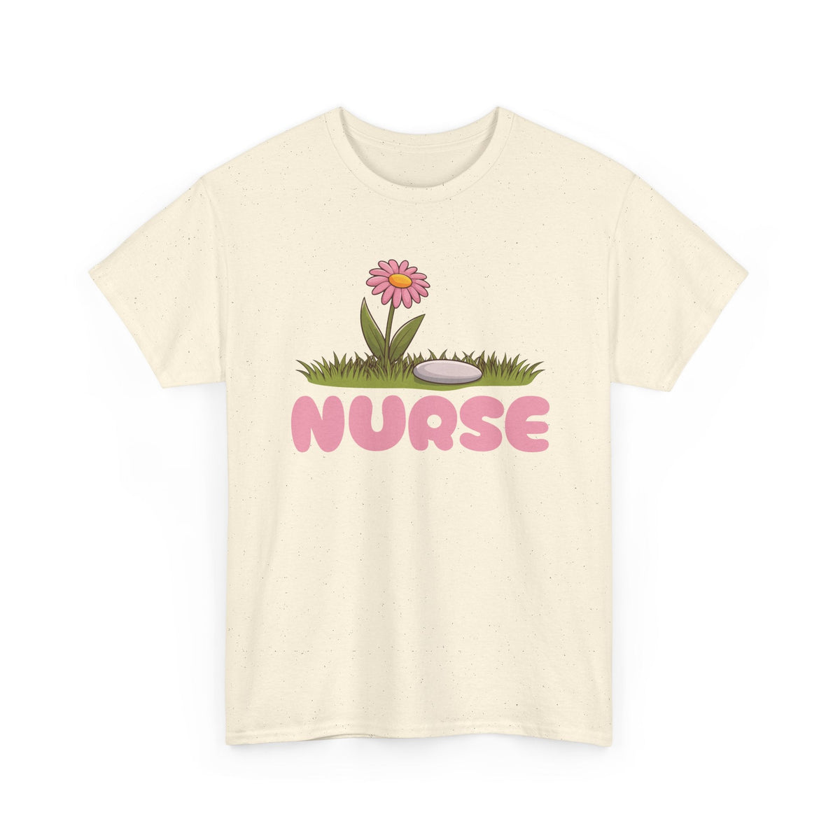Nurse T-Shirt – Blumen & Pflege Grafik-T-Shirt