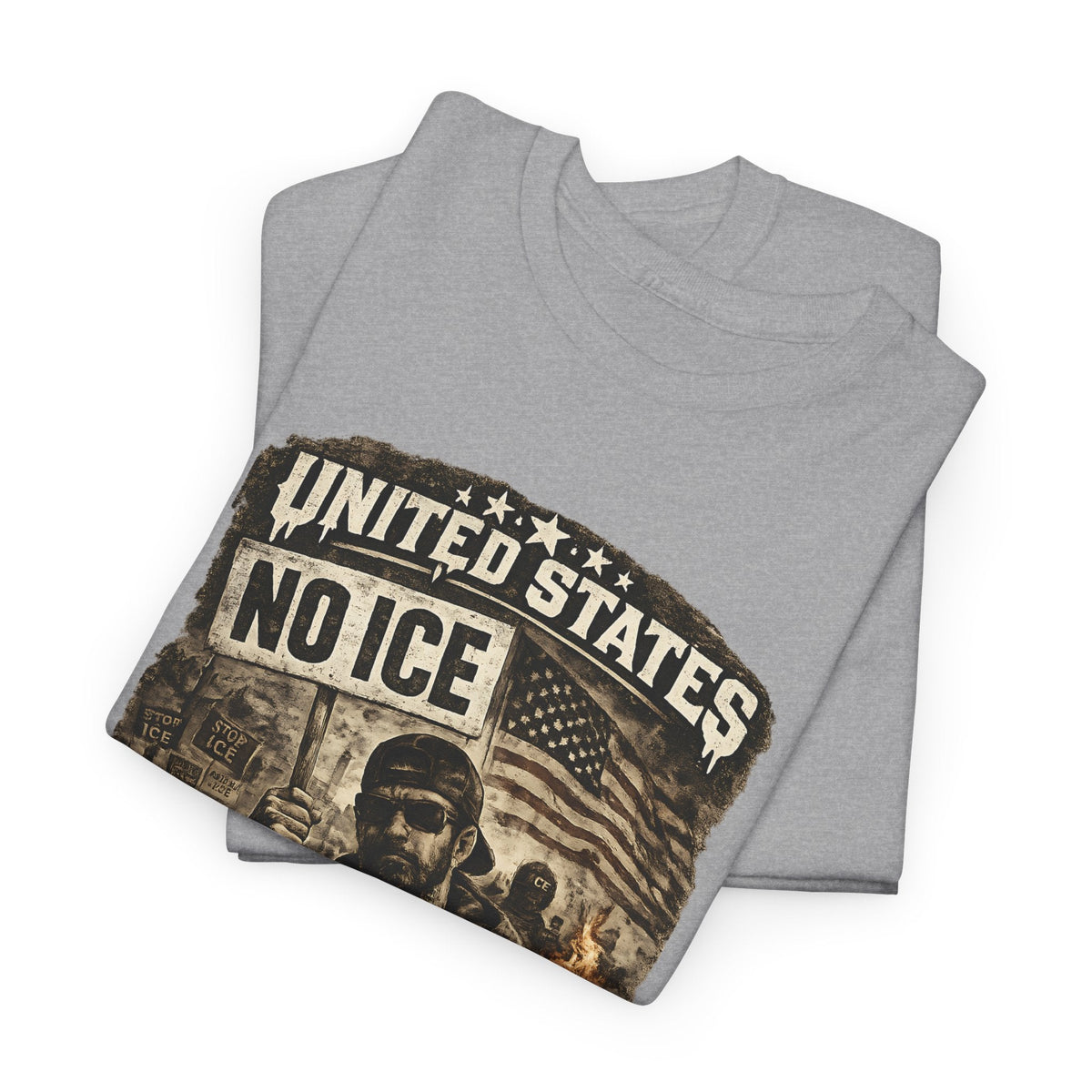 No ICE T-Shirt – USA Statement Streetwear Grafik-T-Shirt