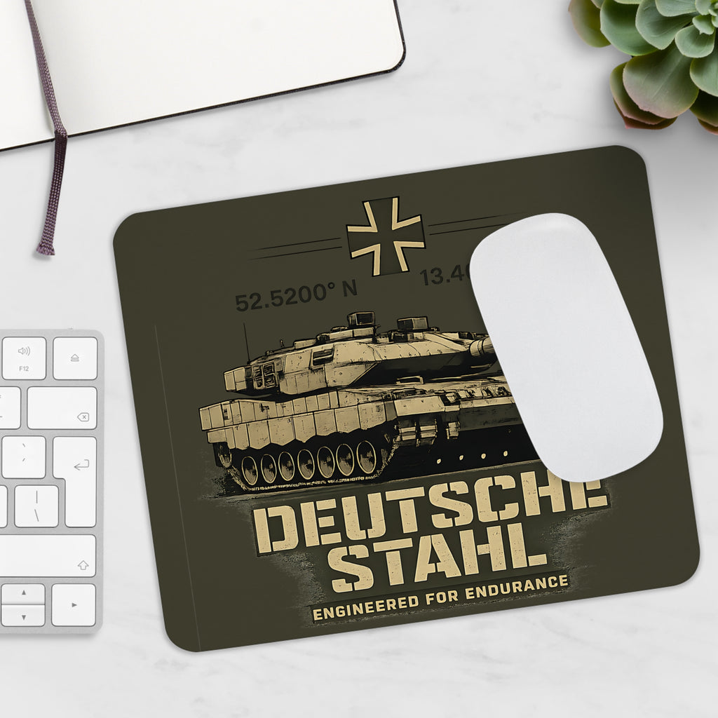 Deutsche Stahl Mousepad – Panzer Militär Design – Mousepad von Kalabula, 23,2 × 19,4 cm