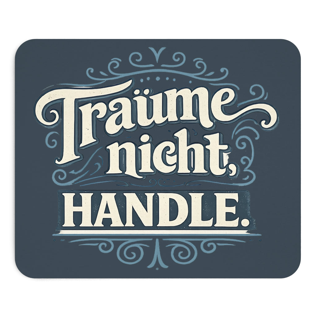 Träume nicht. Handle. Mousepad – Motivations-Spruch – Mousepad von Kalabula, 23,2 × 19,4 cm