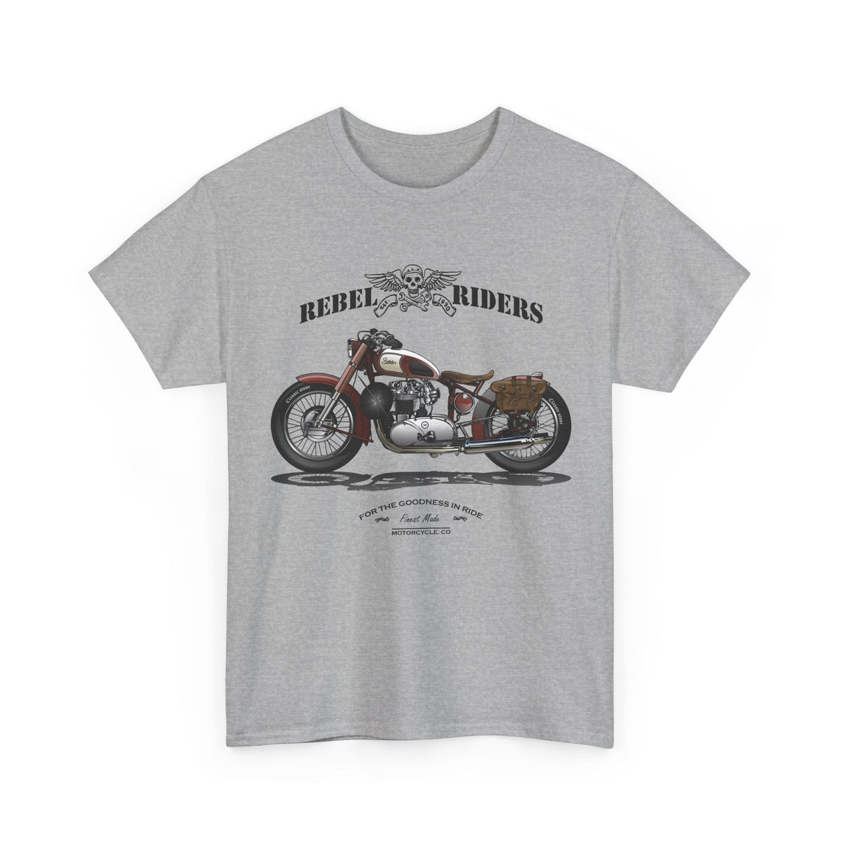 Rebel Riders T-Shirt – Vintage Motorrad & Biker Grafik-T-Shirt