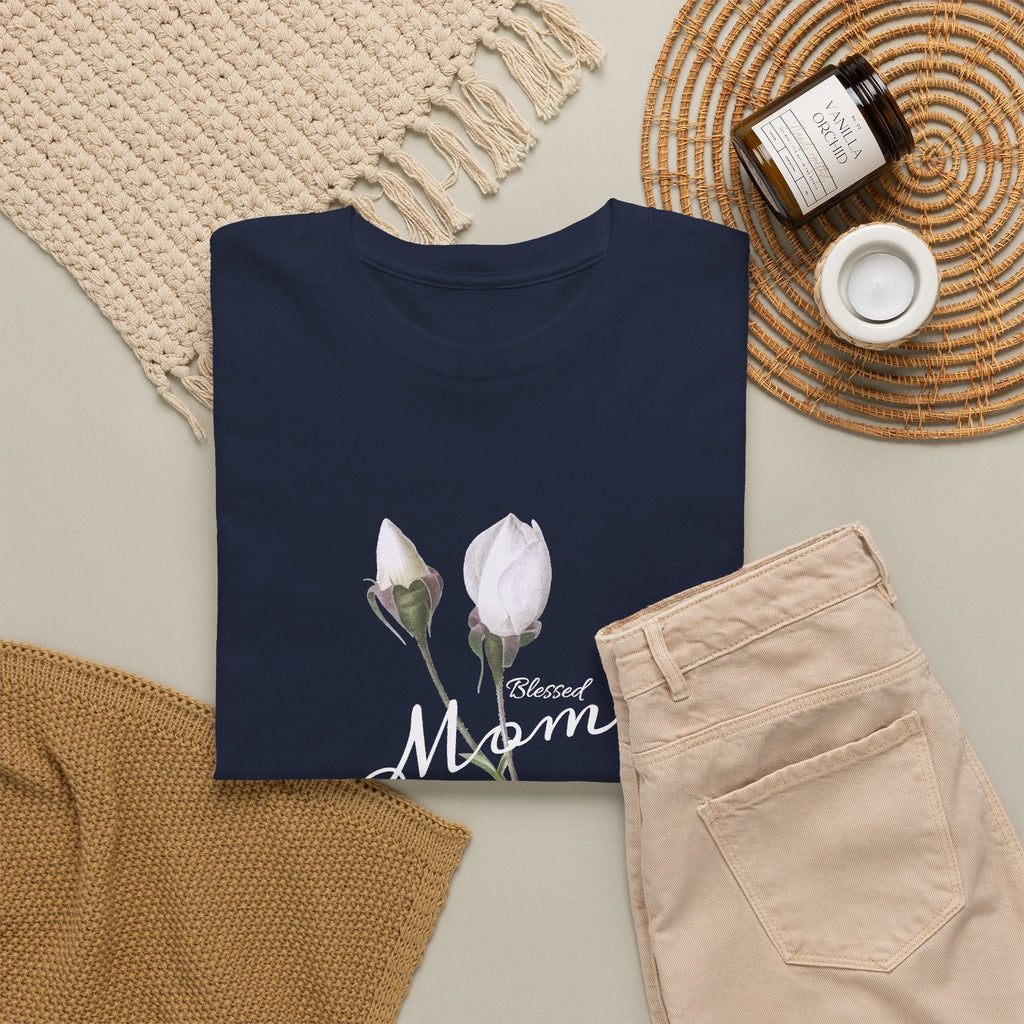 Mom Floral T-Shirt – Minimalistisches Damen-Baumwollshirt Grafik-T-Shirt