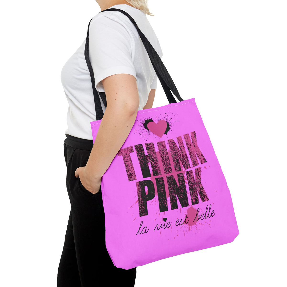 Think Pink Stofftasche – Pink Statement Design