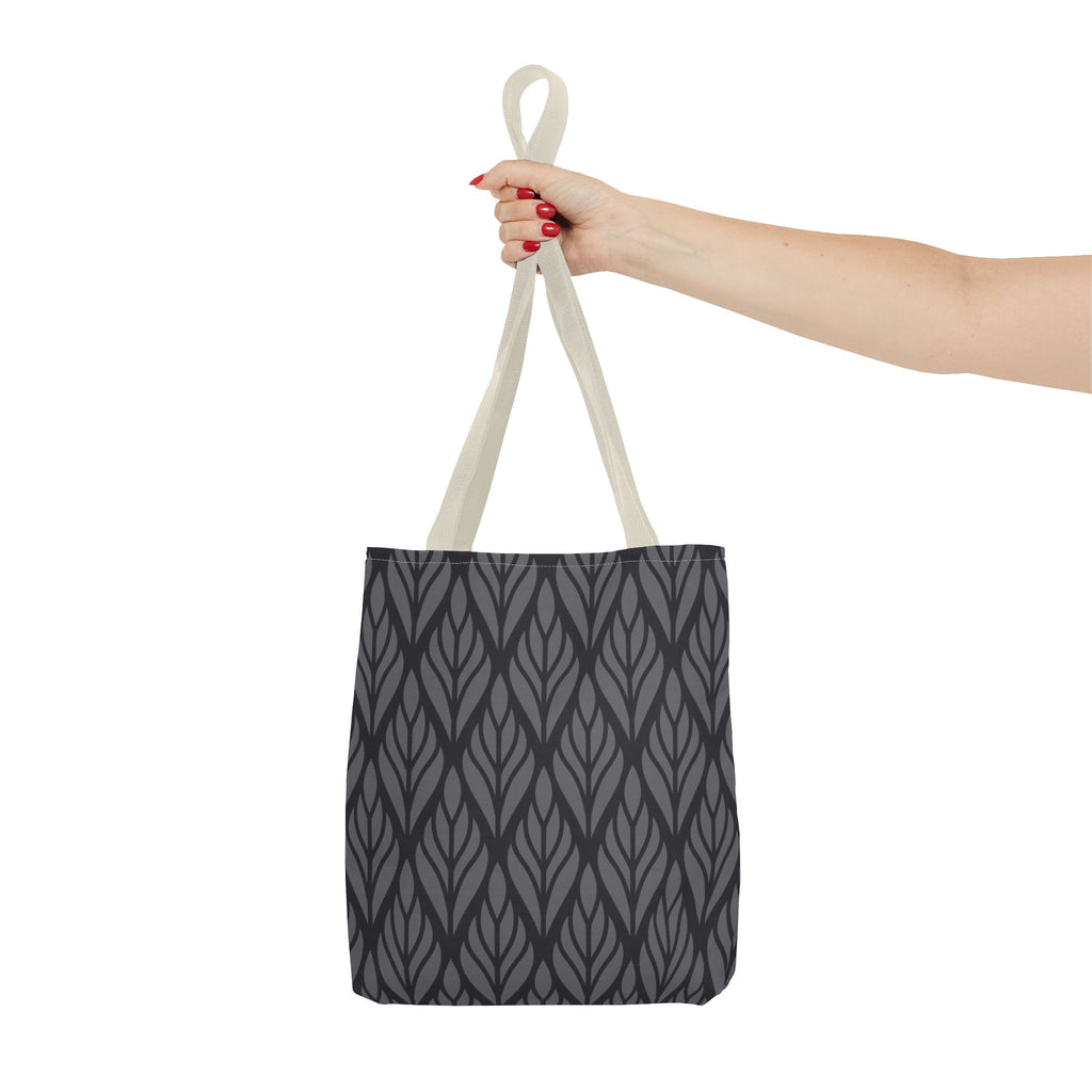 Elegante Stofftasche – Schwarzes Abstraktes Muster