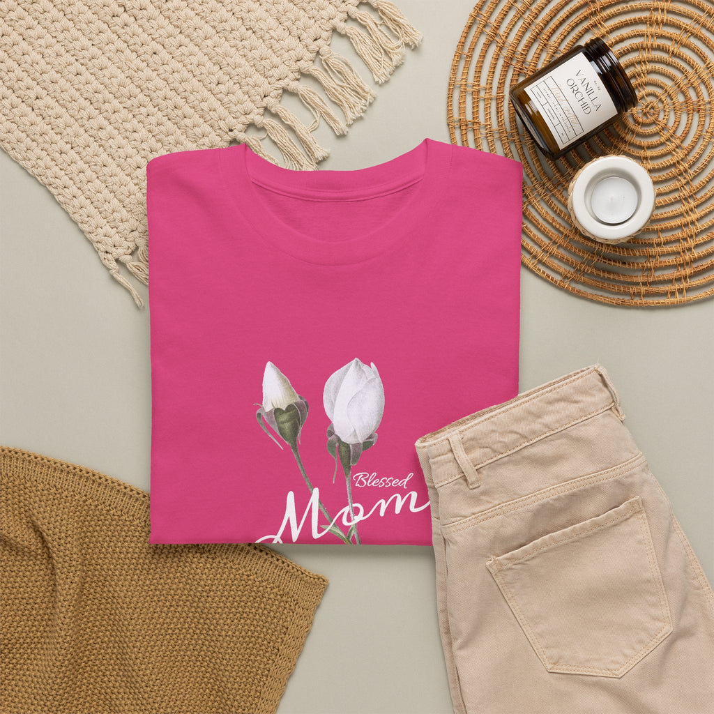 Mom Floral T-Shirt – Minimalistisches Damen-Baumwollshirt Grafik-T-Shirt
