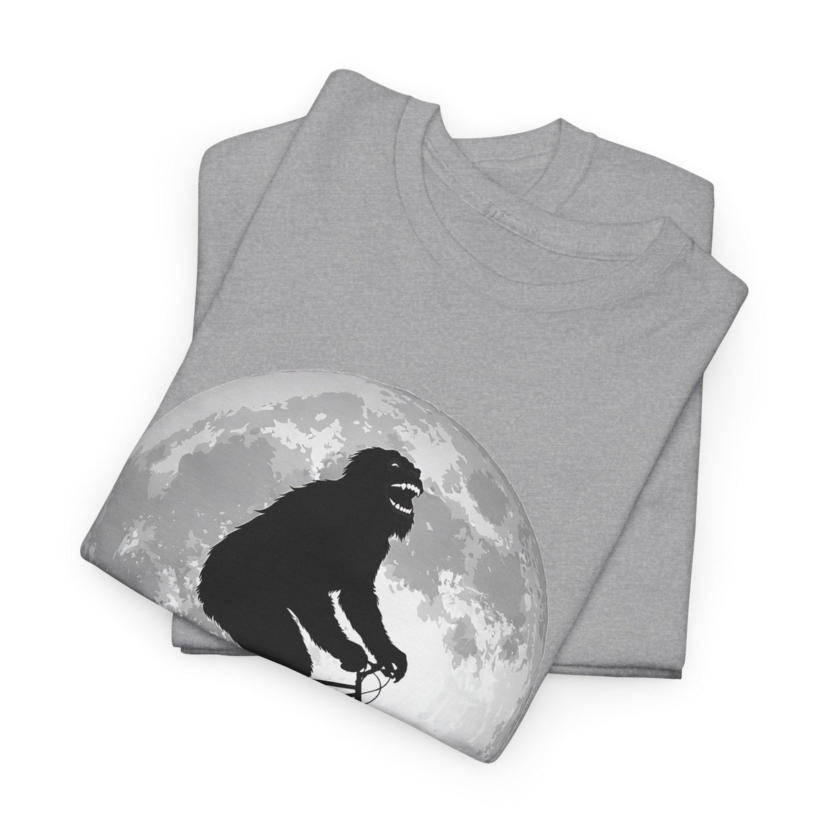Bigfoot Bicycle T-Shirt – Mond & Natur-Abenteuer Grafik-T-Shirt