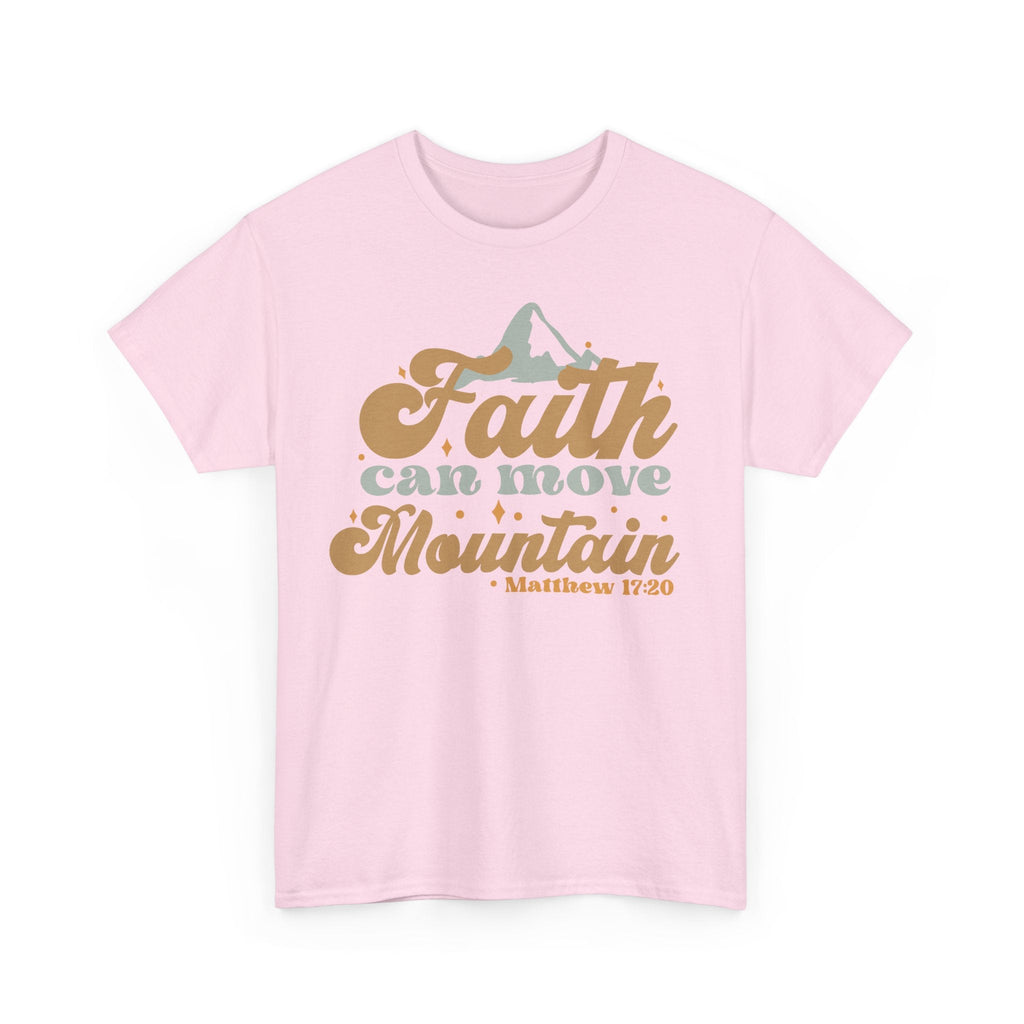 Faith Moves Mountains T-Shirt – Christlicher Glaube Grafik-T-Shirt