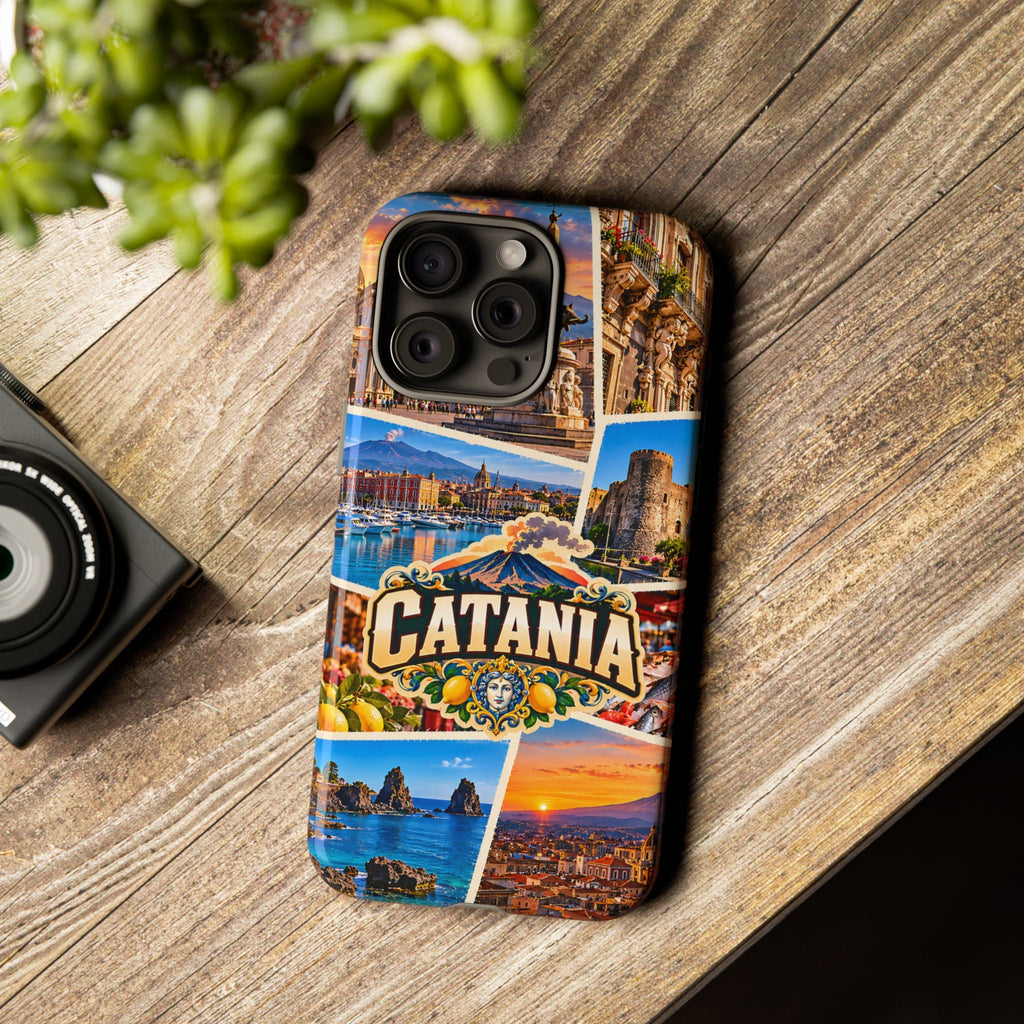 Catania Sizilien Robuste Handyhülle – Italienische Reise-Collage