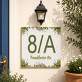 Personalisiertes Hausnummernschild Salerno – Keramik P25