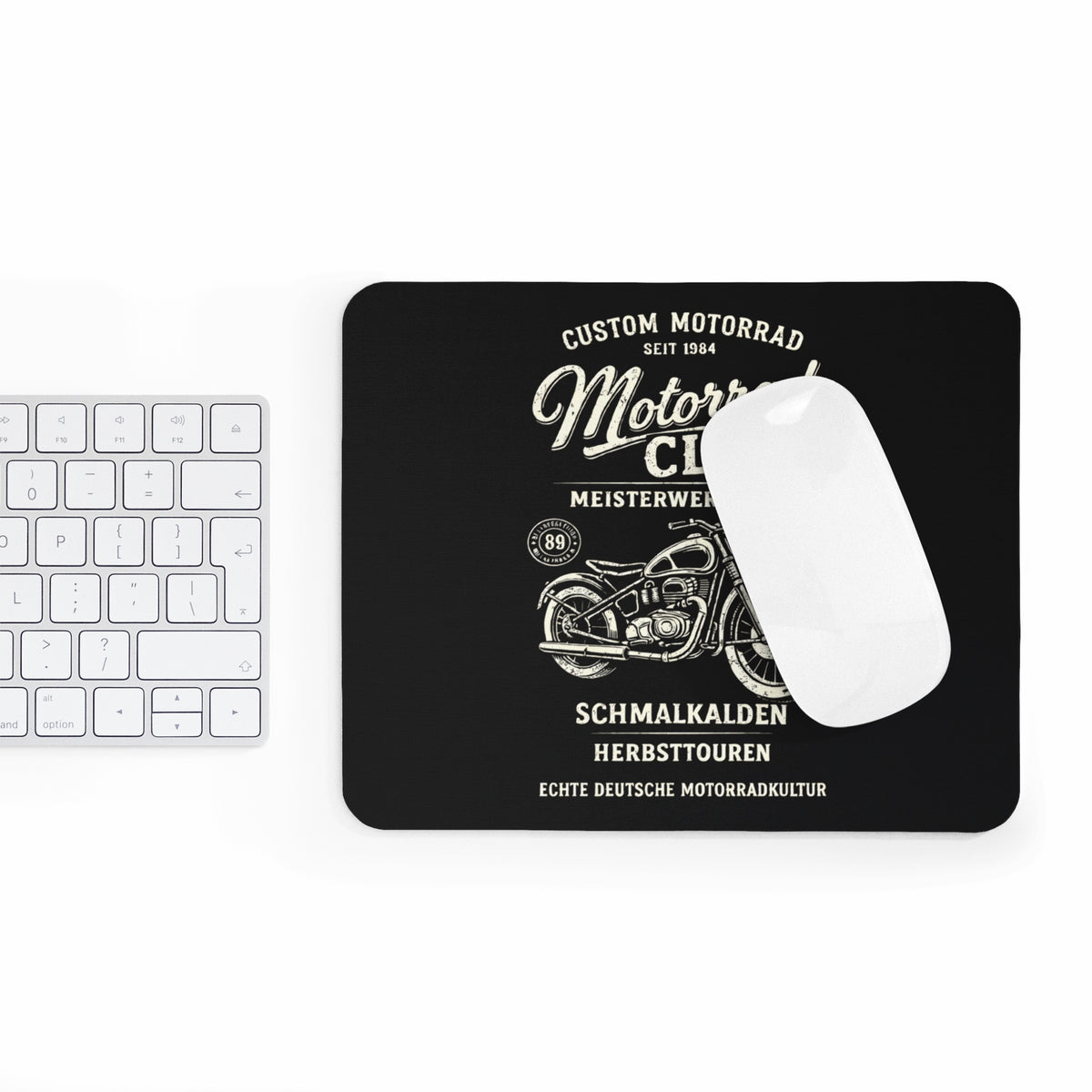 Schmalkalden Motorrad Mousepad – Motorradclub Retro Design – Mousepad von Kalabula, 23,2 × 19,4 cm