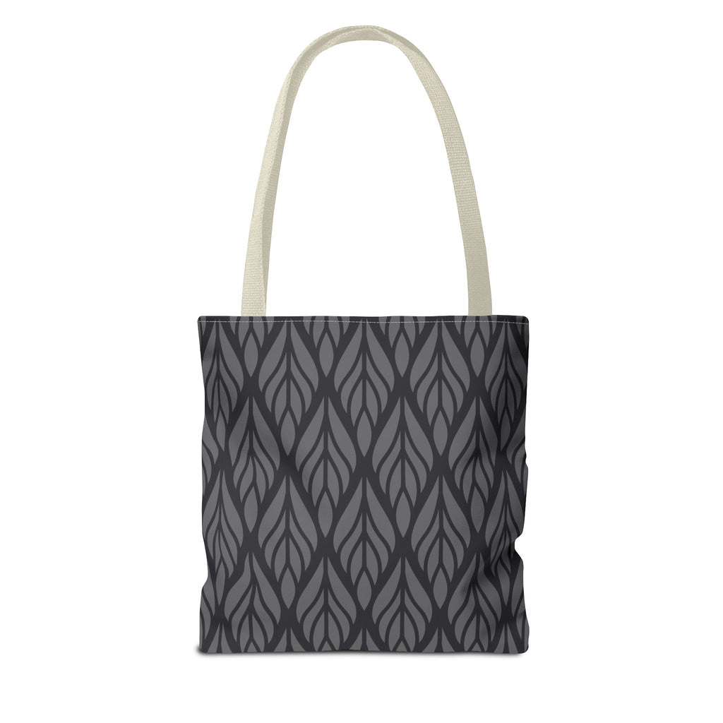 Elegante Stofftasche – Schwarzes Abstraktes Muster