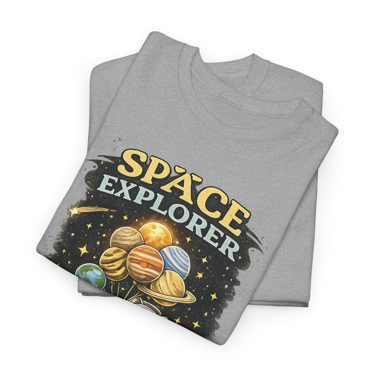 Space Explorer T-Shirt – Astronaut, Galaxie & Planeten Grafik-T-Shirt