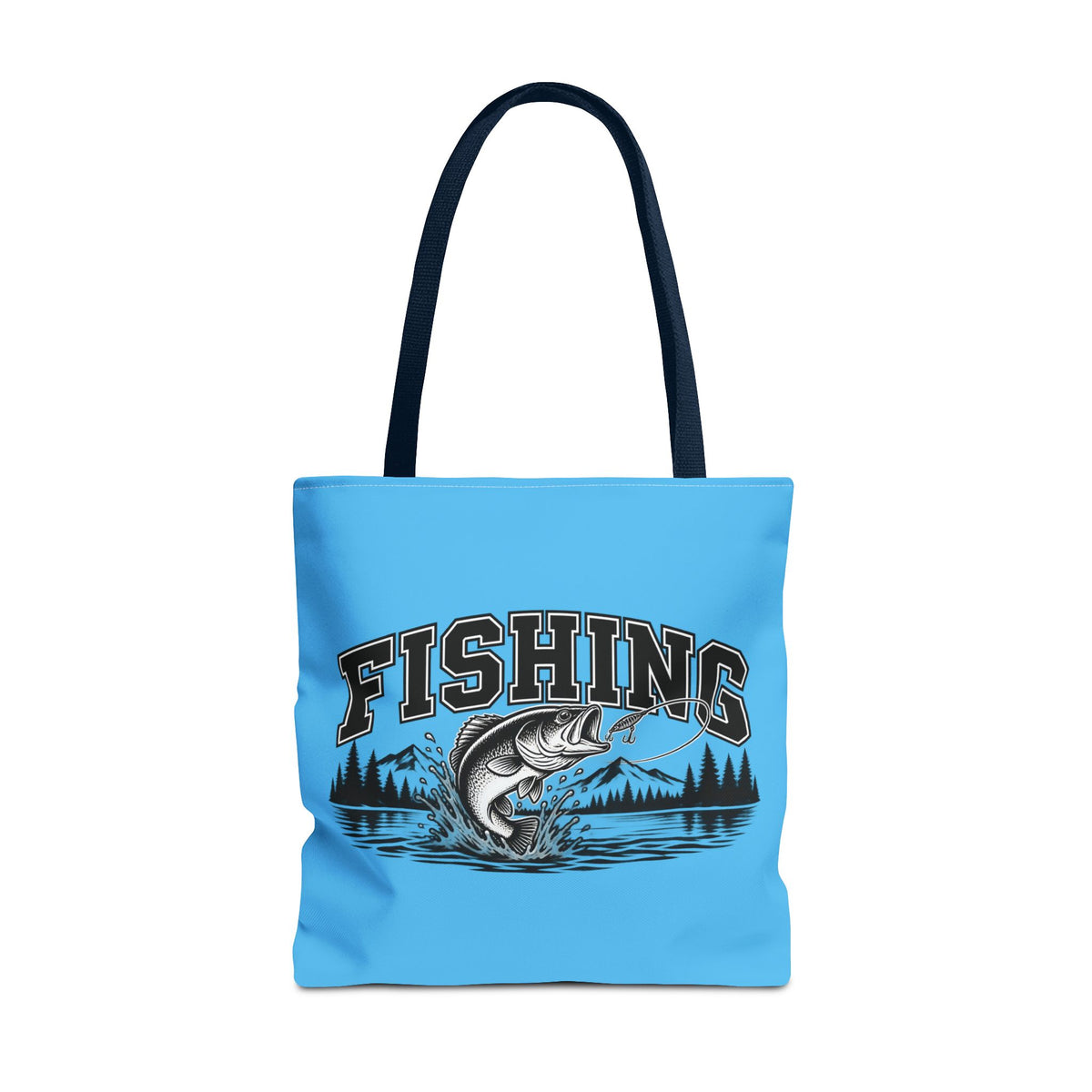 Angeln Stofftasche – Fishing Fisch & See Motiv