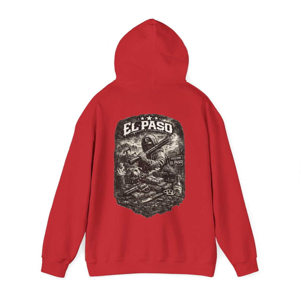 El Paso Hoodie Texas Border Streetwear, Dark Western Graphic Hoodie, Urban Unisex Hoodie – Kalabula