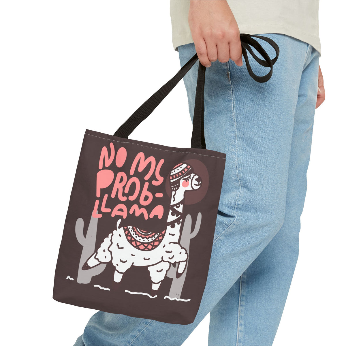 No Prob-Llama Stofftasche – Lustiges Lama Design