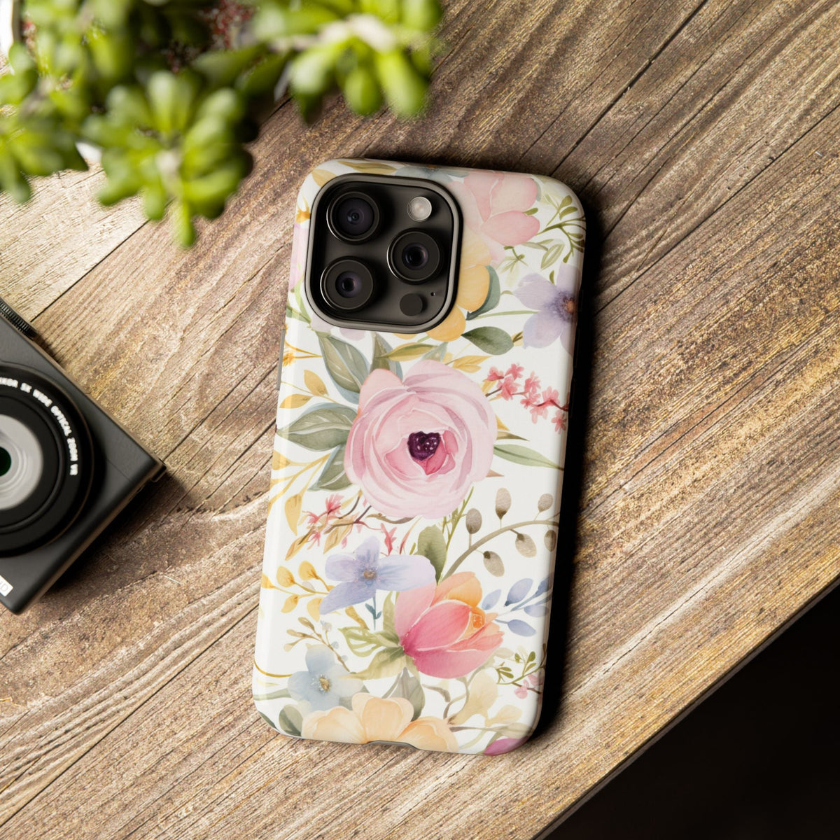 Pastellblumen Robuste Handyhülle – Aquarell-Blumendesign