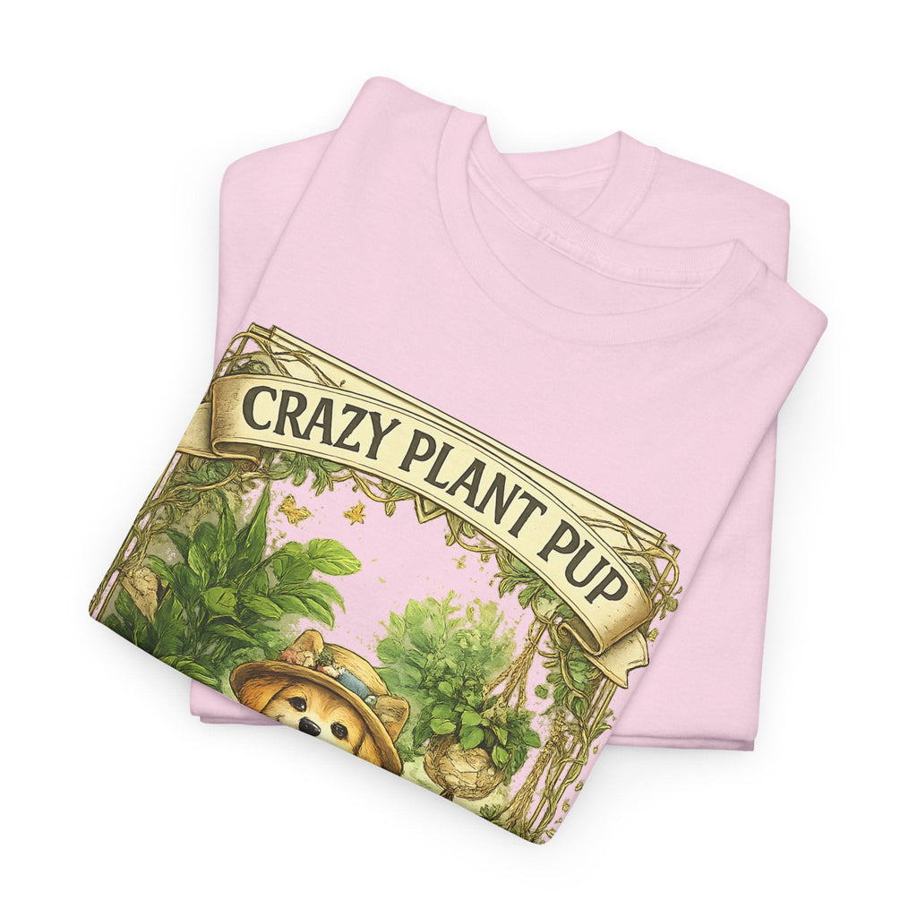 Crazy Plant Pup T-Shirt – Lustiger Hund & Pflanzenfan Grafik-T-Shirt