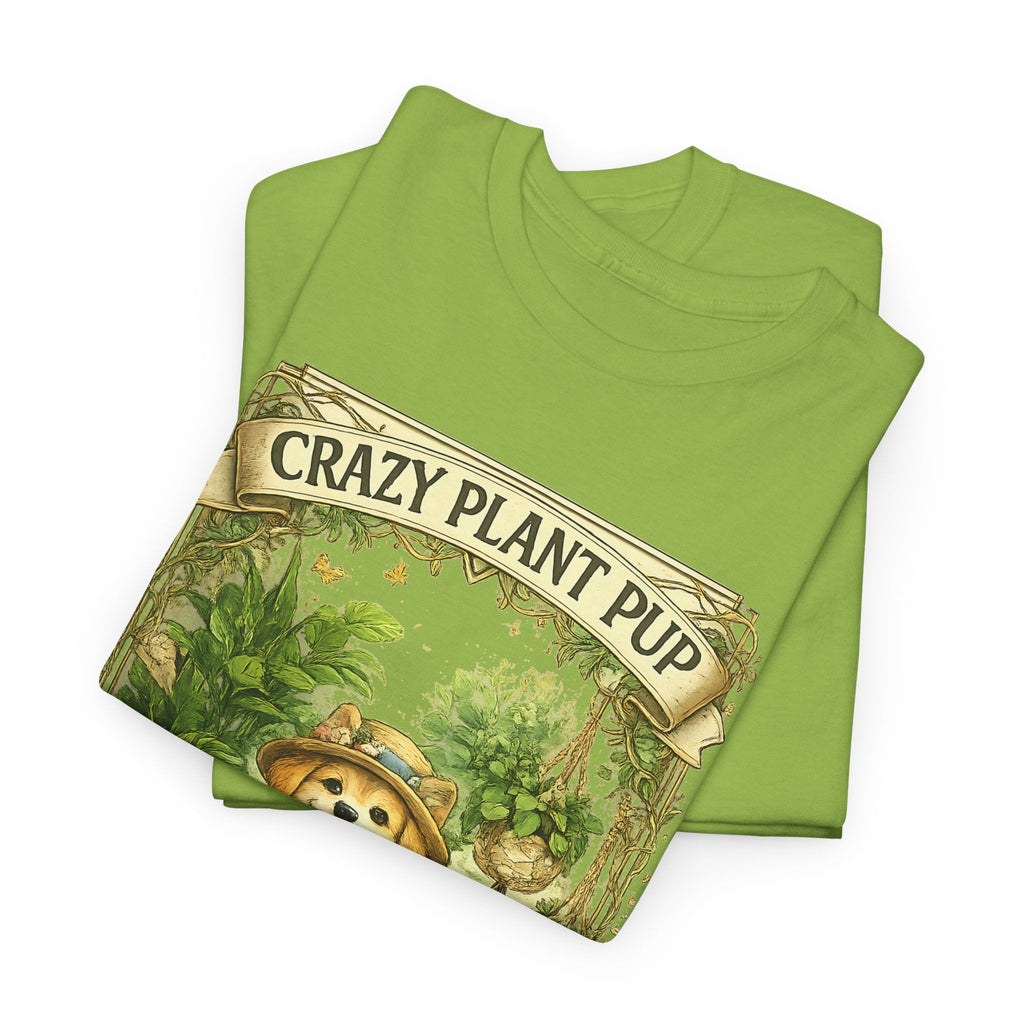 Crazy Plant Pup T-Shirt – Lustiger Hund & Pflanzenfan Grafik-T-Shirt