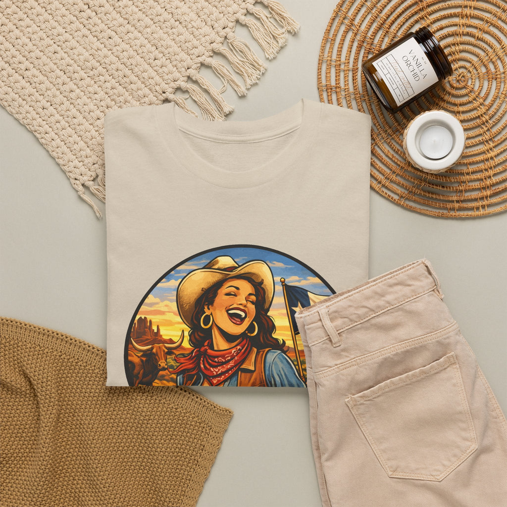 Texas Cowgirl T-Shirt – Vintage Western Texas Grafik-T-Shirt