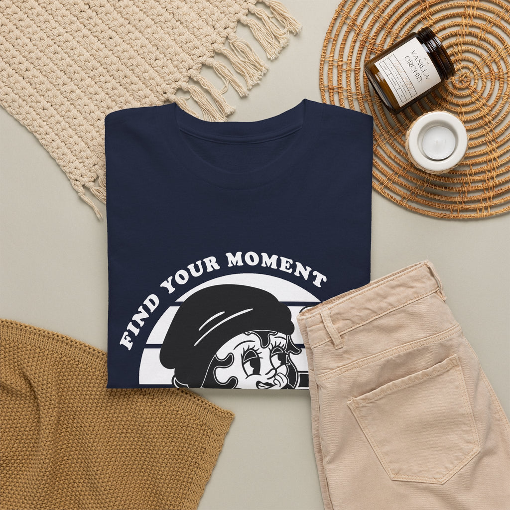 Keep Smiling T-Shirt – Vintage Girl & positiver Spruch Grafik-T-Shirt