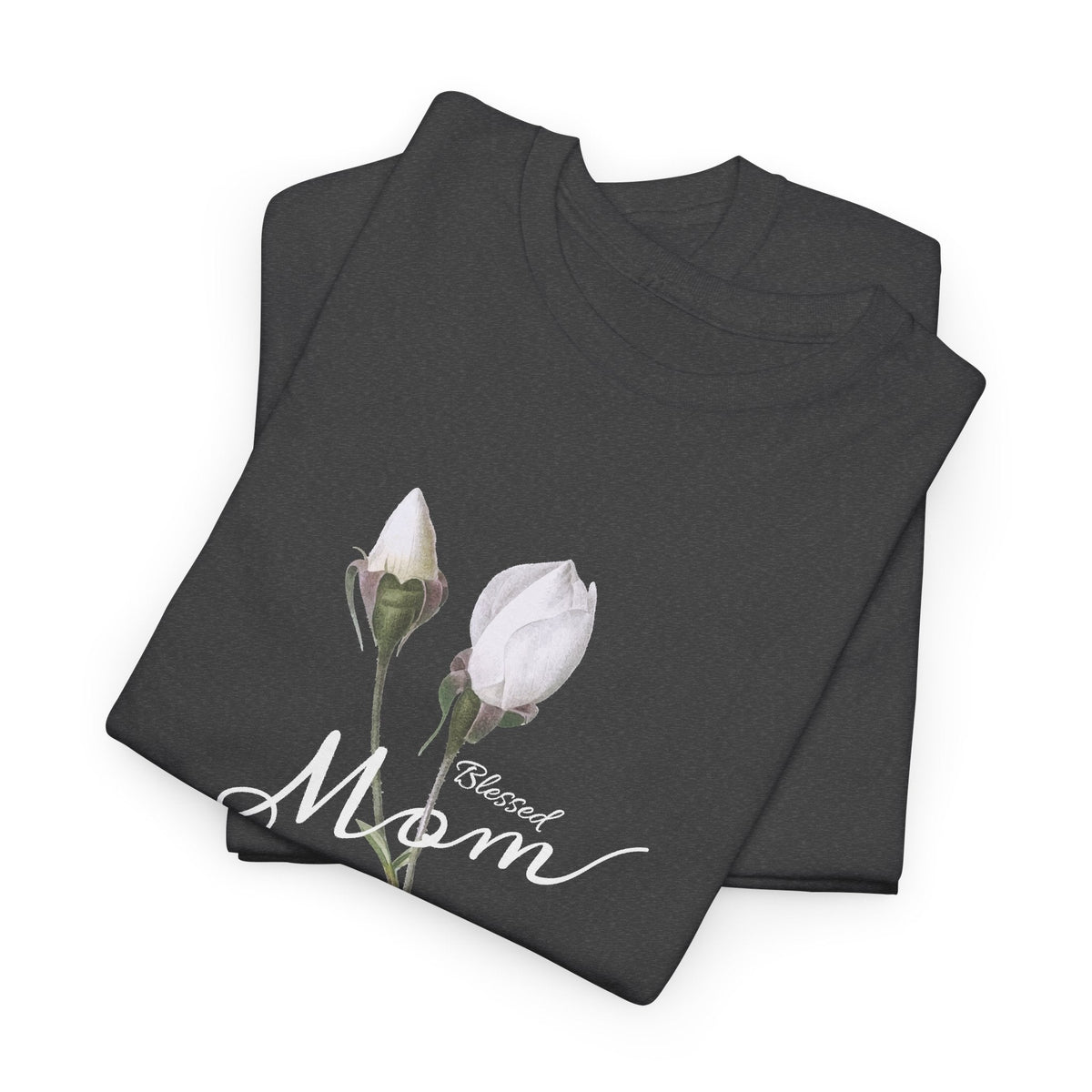 Mom Floral T-Shirt – Minimalistisches Damen-Baumwollshirt Grafik-T-Shirt