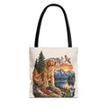 Golden Retriever Stofftasche – Hund & Berge Naturmotiv