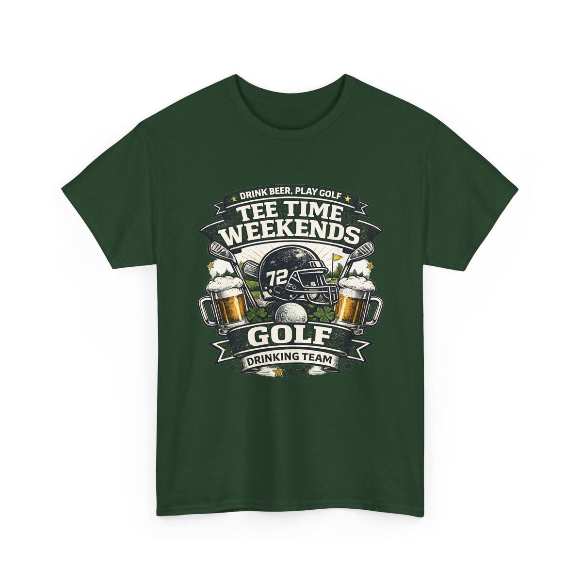 Golf & Beer T-Shirt – Lustiges Golf & T-Shirt Time Grafik-T-Shirt