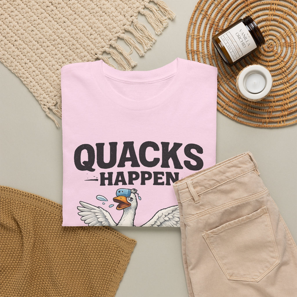 “Quacks Happen” Diabetes T-Shirt – Lustige Diabetes-Ente Grafik-T-Shirt