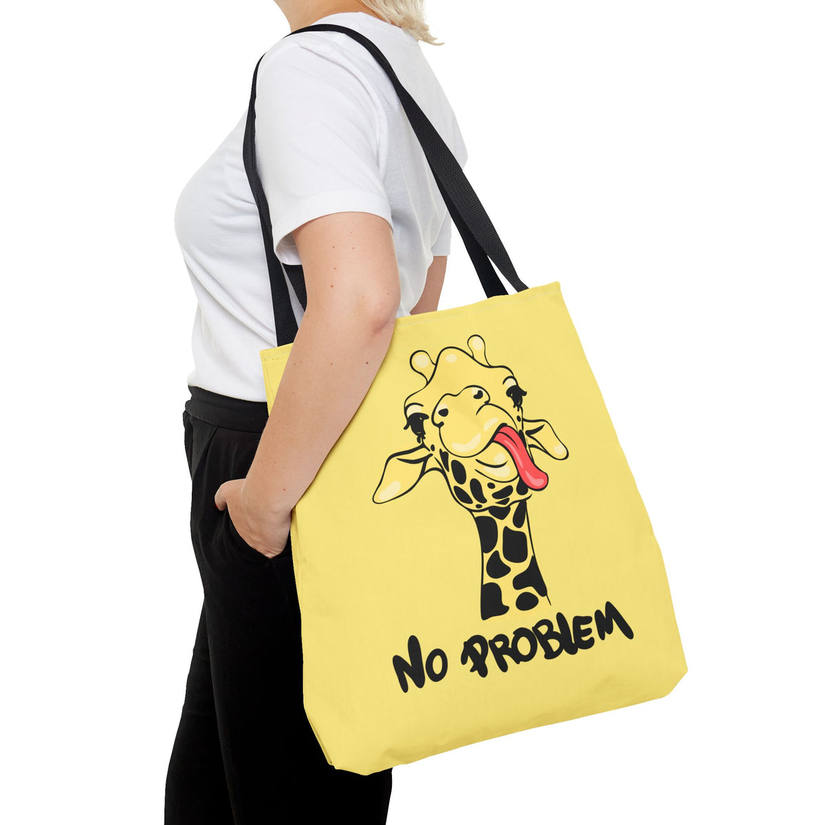 No Problem Stofftasche – Lustige Giraffe
