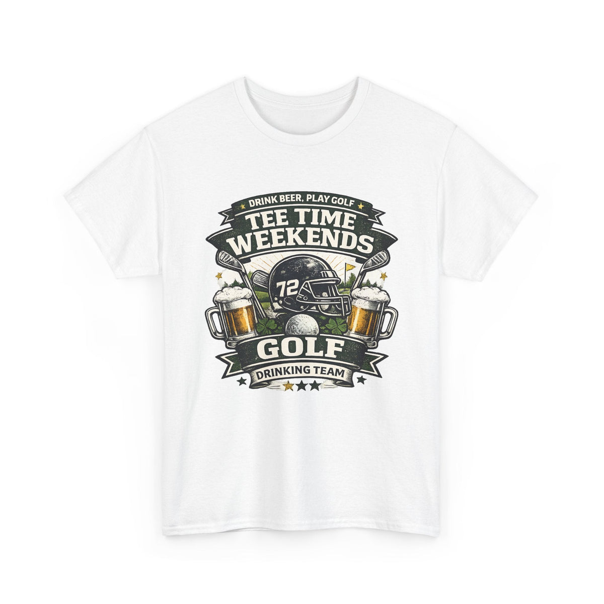 Golf & Beer T-Shirt – Lustiges Golf & T-Shirt Time Grafik-T-Shirt