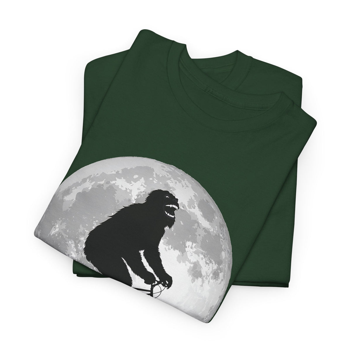 Bigfoot Bicycle T-Shirt – Mond & Natur-Abenteuer Grafik-T-Shirt