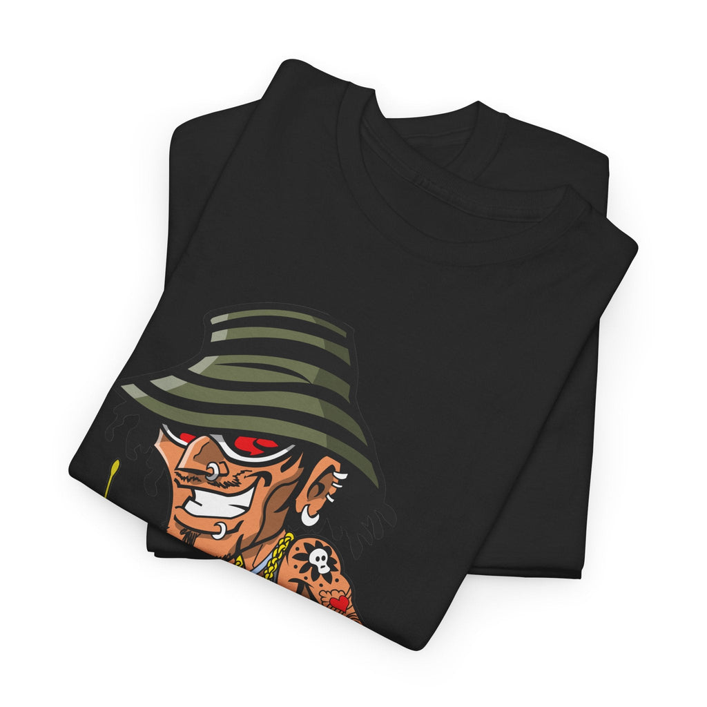 Drummer T-Shirt – Lustiger Cartoon Rock & Musik Grafik-T-Shirt